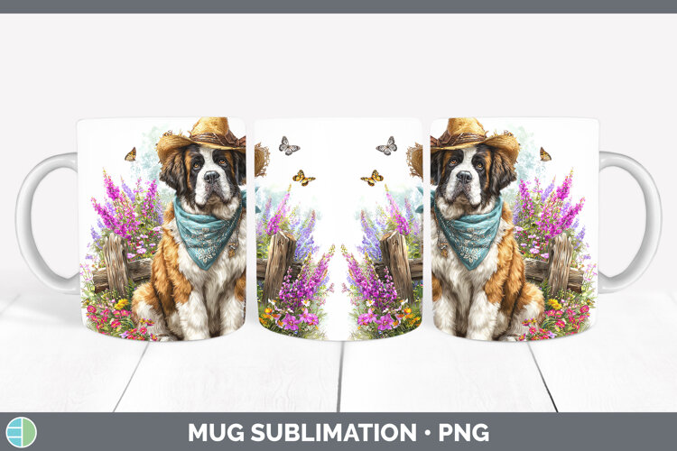 GorgeousDogs 01 Bandana Summer Mug Wrap design.