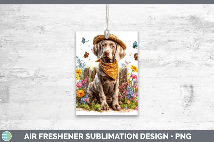 Weimaraner Air Freshener Dogs 01 Bandana Summer Sublimation