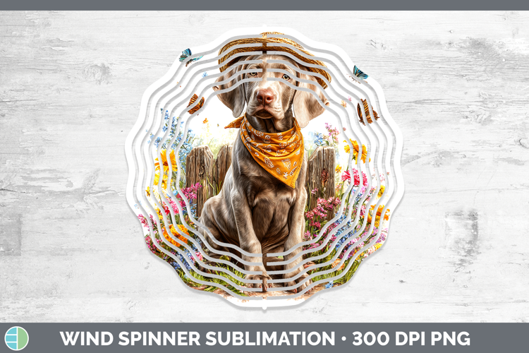 Weimaraner Wind Spinner Dogs 01 Bandana Summer Sublimation S