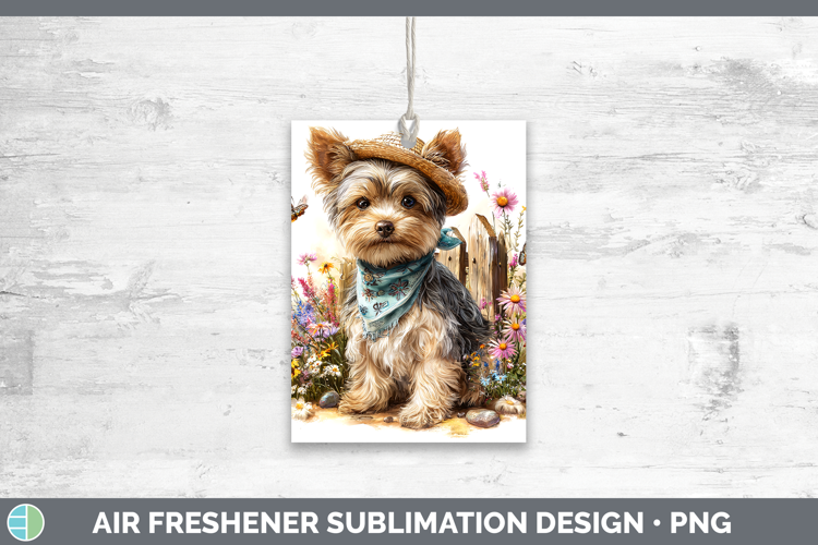 Yorkshire Terrier Air Freshener Dogs 01 Bandana Summer Subli