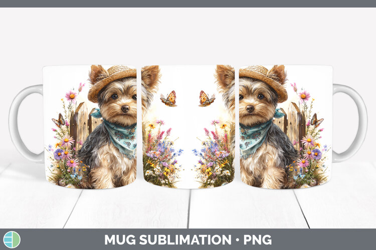 GorgeousDogs 01 Bandana Summer Mug Wrap design.