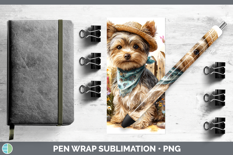 Yorkshire Terrier Pen Wrap Dogs 01 Bandana Summer Sublimatio