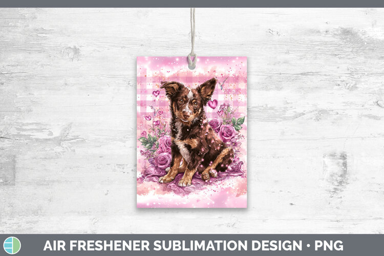 GorgeousDogs 01 Checker Valentine Air Freshener design.