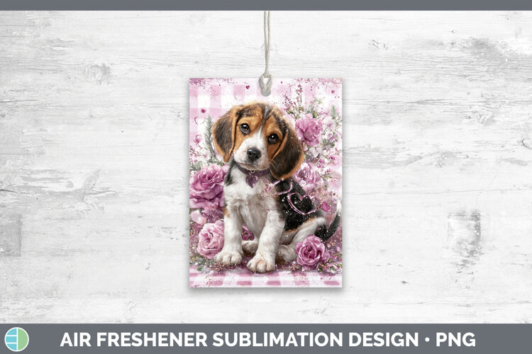GorgeousDogs 01 Checker Valentine Air Freshener design.