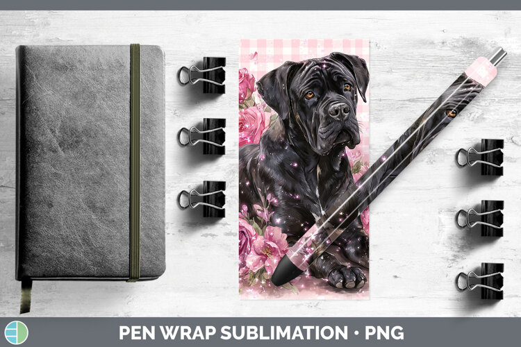 GorgeousDogs 01 Checker Valentine Pen Wrap design.