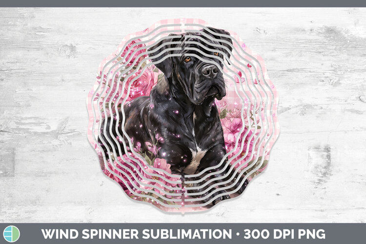 GorgeousDogs 01 Checker Valentine Wind Spinner design.