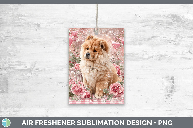 GorgeousDogs 01 Checker Valentine Air Freshener design.