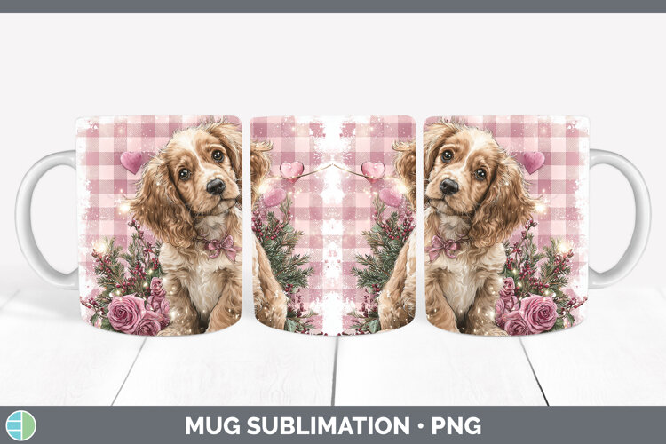 GorgeousDogs 01 Checker Valentine Mug Wrap design.