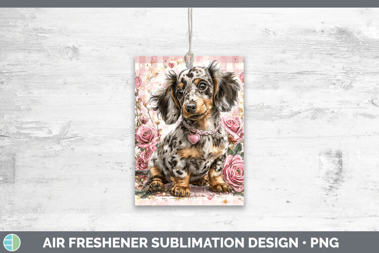 GorgeousDogs 01 Checker Valentine Air Freshener design.