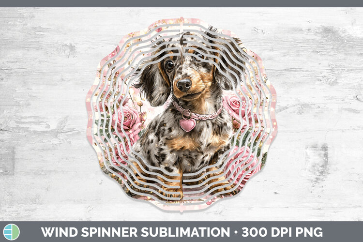 GorgeousDogs 01 Checker Valentine Wind Spinner design.