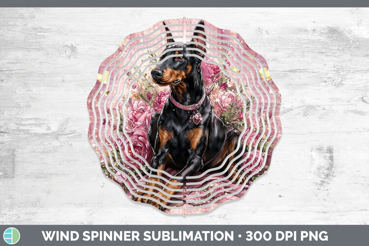 GorgeousDogs 01 Checker Valentine Wind Spinner design.
