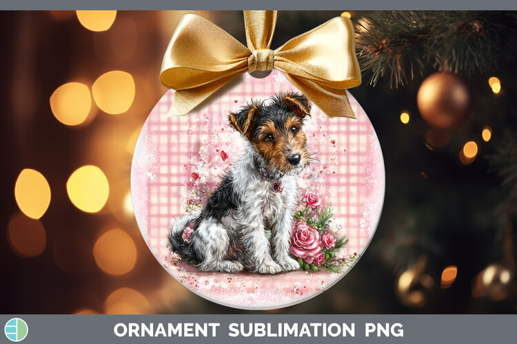 GorgeousDogs 01 Checker Valentine Ornament design.