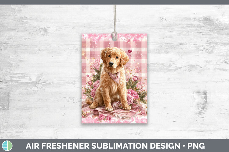 GorgeousDogs 01 Checker Valentine Air Freshener design.