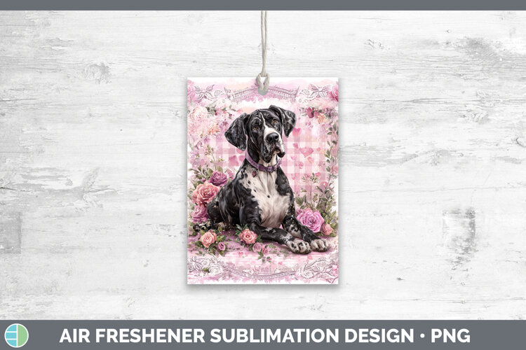 GorgeousDogs 01 Checker Valentine Air Freshener design.