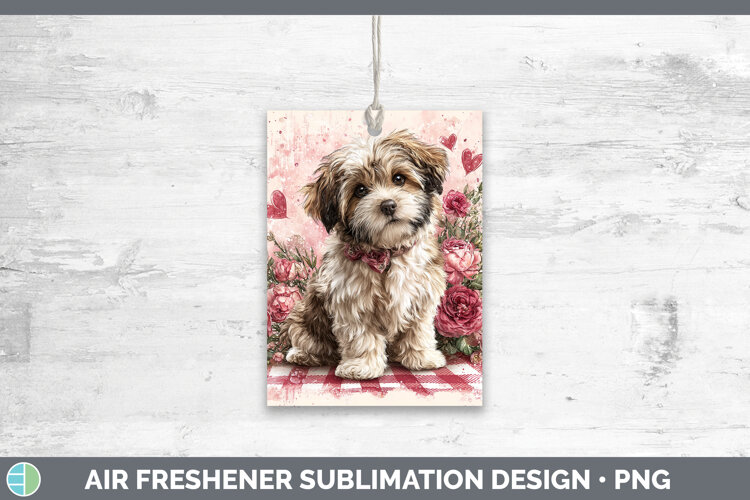 GorgeousDogs 01 Checker Valentine Air Freshener design.