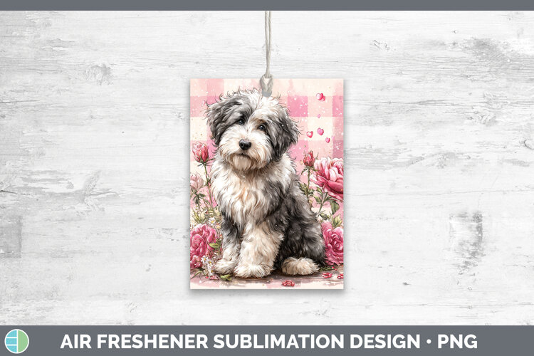 GorgeousDogs 01 Checker Valentine Air Freshener design.