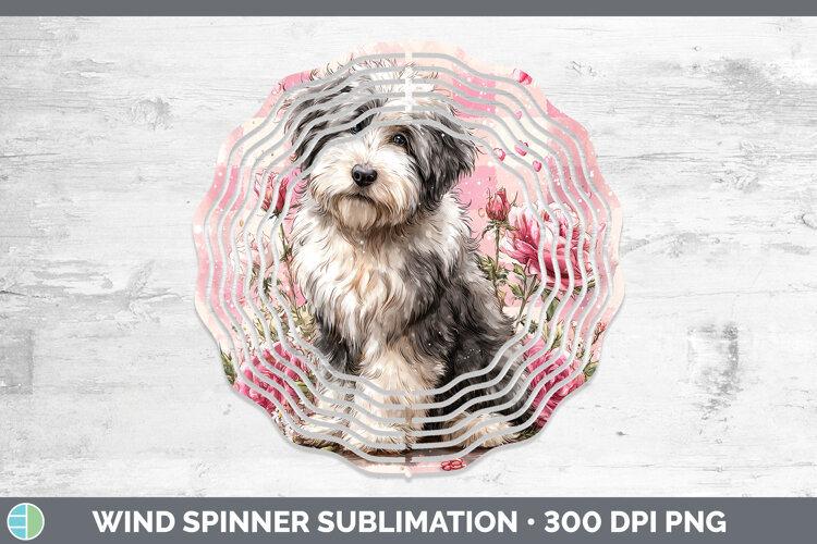 GorgeousDogs 01 Checker Valentine Wind Spinner design.