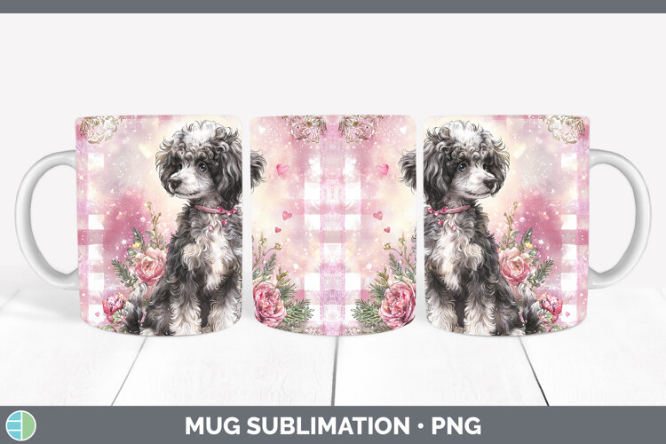 GorgeousDogs 01 Checker Valentine Mug Wrap design.