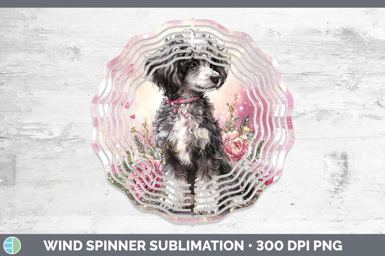 GorgeousDogs 01 Checker Valentine Wind Spinner design.
