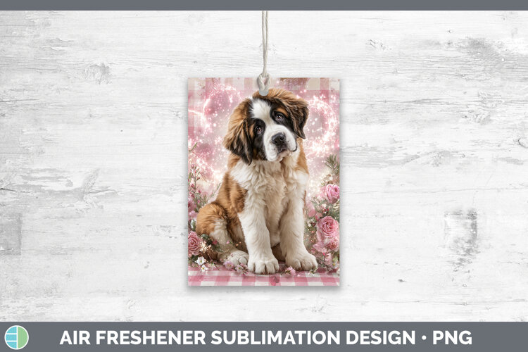 GorgeousDogs 01 Checker Valentine Air Freshener design.