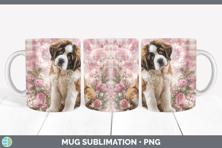 GorgeousDogs 01 Checker Valentine Mug Wrap design.