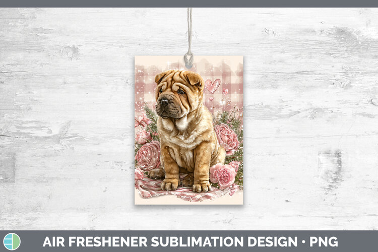 GorgeousDogs 01 Checker Valentine Air Freshener design.
