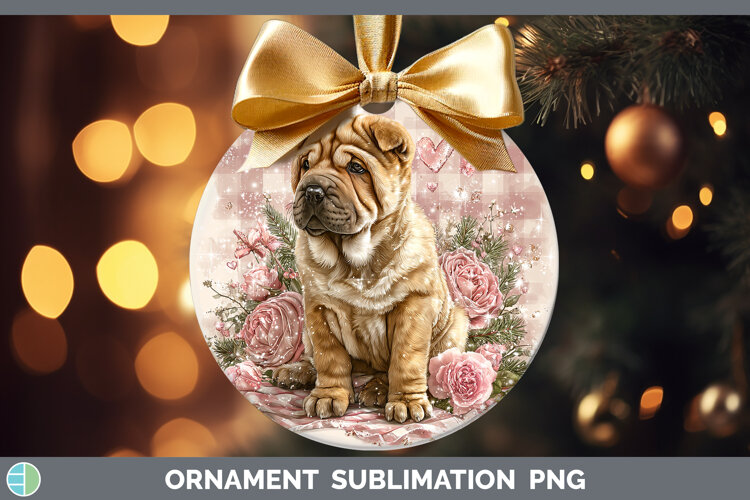 GorgeousDogs 01 Checker Valentine Ornament design.