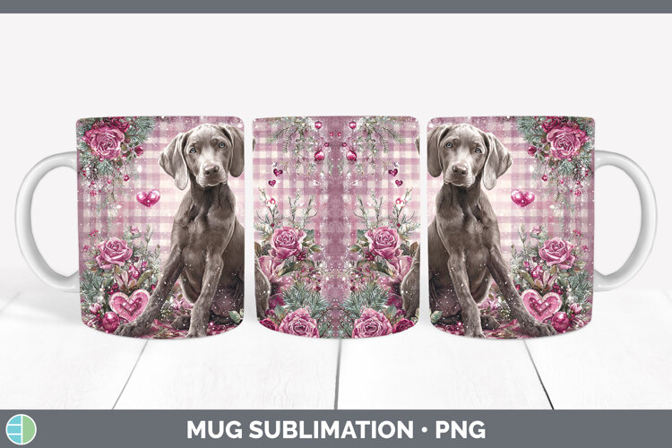 GorgeousDogs 01 Checker Valentine Mug Wrap design.
