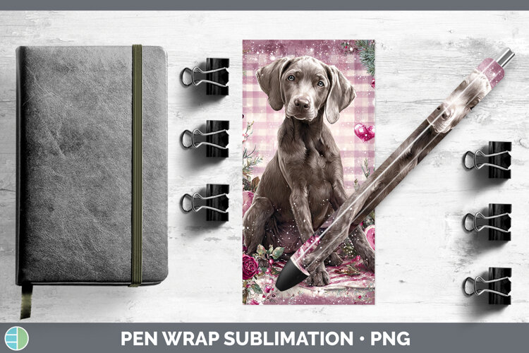 GorgeousDogs 01 Checker Valentine Pen Wrap design.
