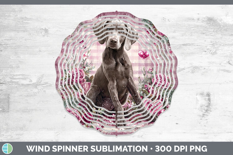 GorgeousDogs 01 Checker Valentine Wind Spinner design.