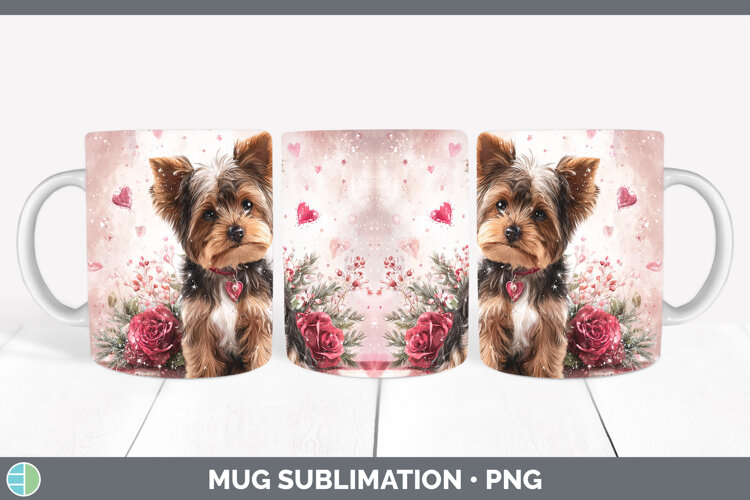 GorgeousDogs 01 Checker Valentine Mug Wrap design.