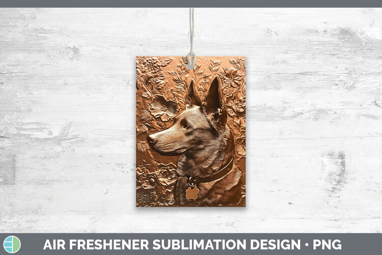 GorgeousDogs 01 Copper Relief Air Freshener design.