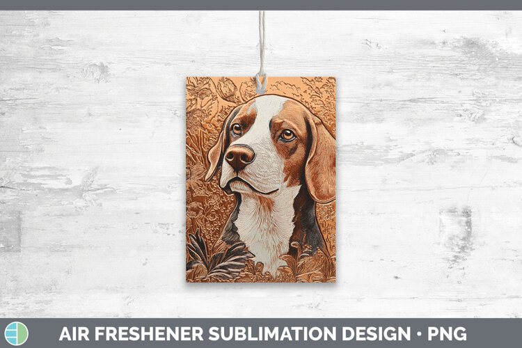 GorgeousDogs 01 Copper Relief Air Freshener design.