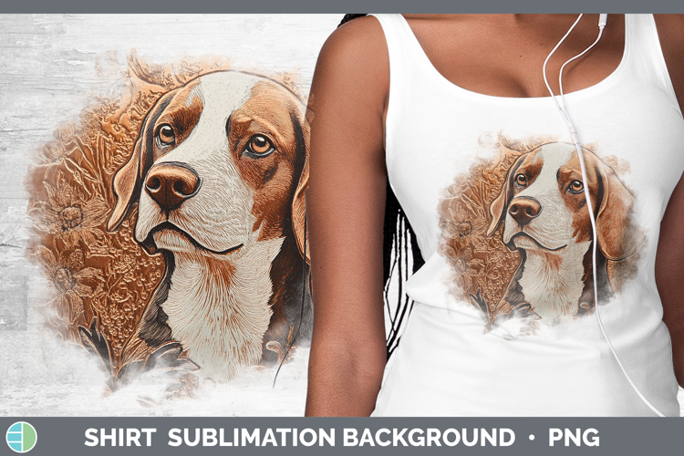 Dogs 01 Copper Relief Beagle Shirt Sublimation Sublimation B