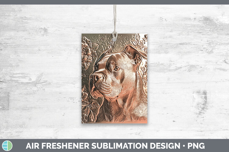 GorgeousDogs 01 Copper Relief Air Freshener design.