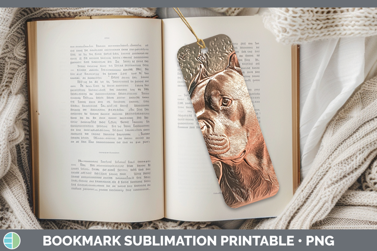 Dogs 01 Copper Relief Cane Corso Bookmark Sublimation Printa