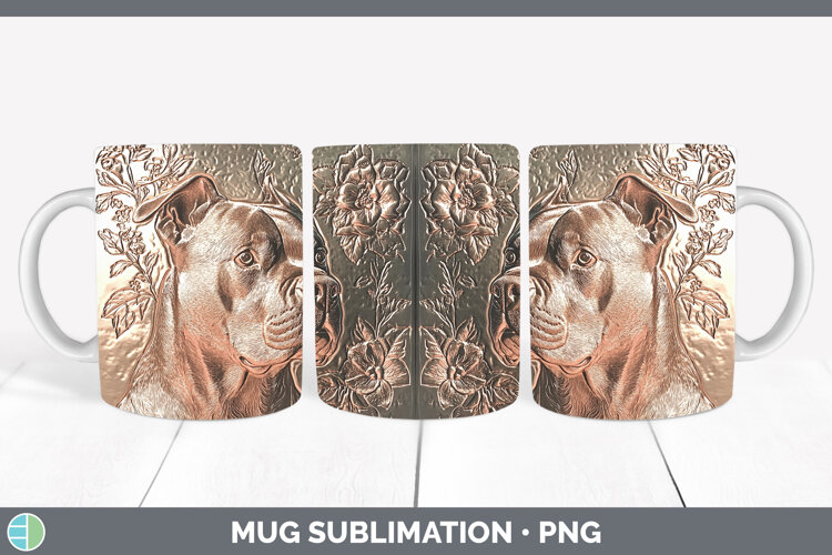 GorgeousDogs 01 Copper Relief Mug Wrap design.