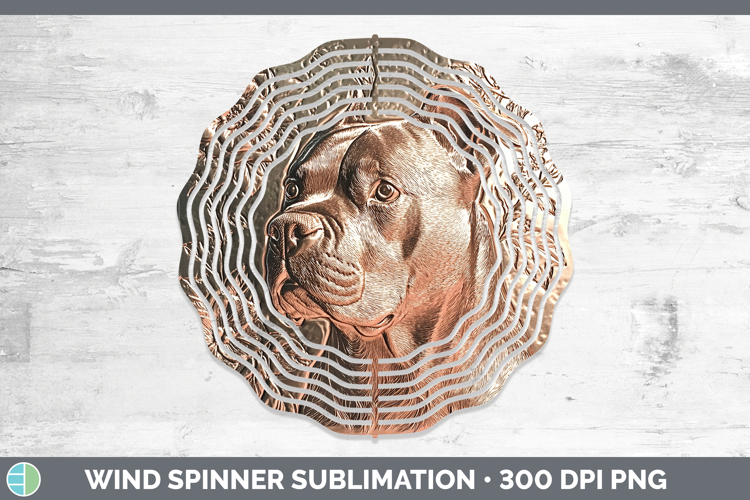 Dogs 01 Copper Relief Cane Corso Wind Spinner Sublimation Sp