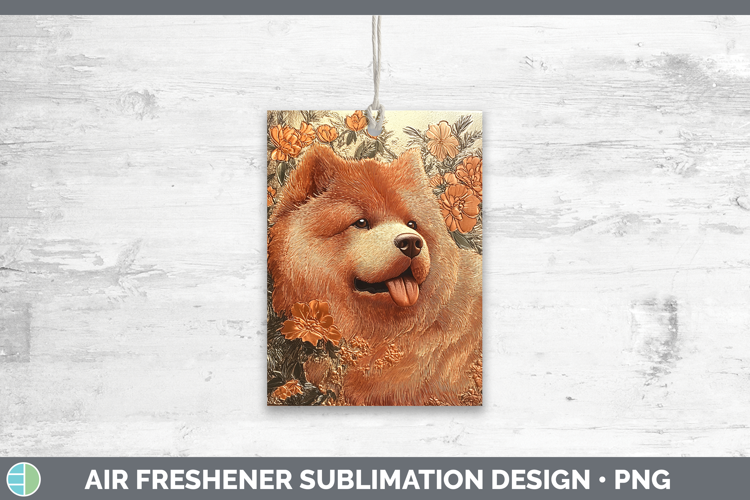 Dogs 01 Copper Relief Chow Chow Air Freshener Sublimation Ca