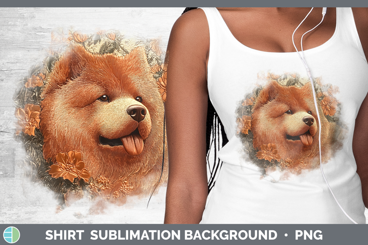 Dogs 01 Copper Relief Chow Chow Shirt Sublimation Sublimatio