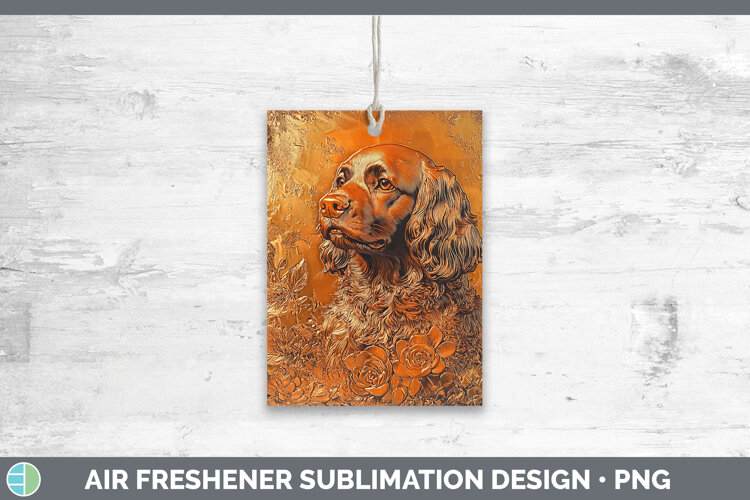 GorgeousDogs 01 Copper Relief Air Freshener design.