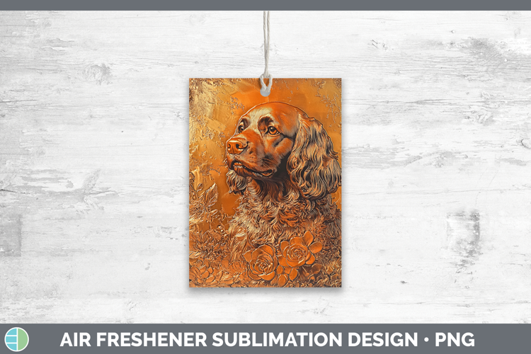 Dogs 01 Copper Relief Cocker Spaniel Air Freshener Sublimati