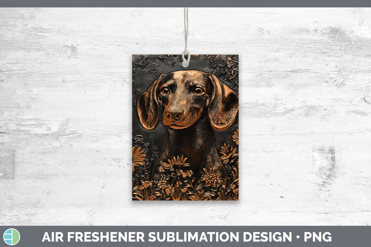 GorgeousDogs 01 Copper Relief Air Freshener design.