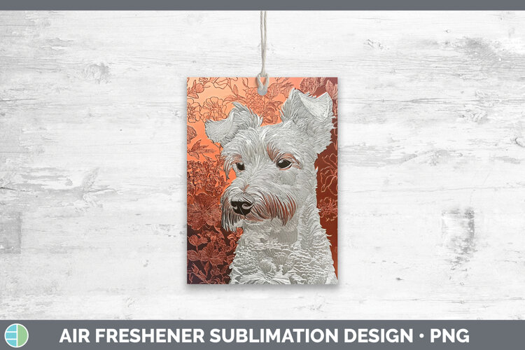 GorgeousDogs 01 Copper Relief Air Freshener design.