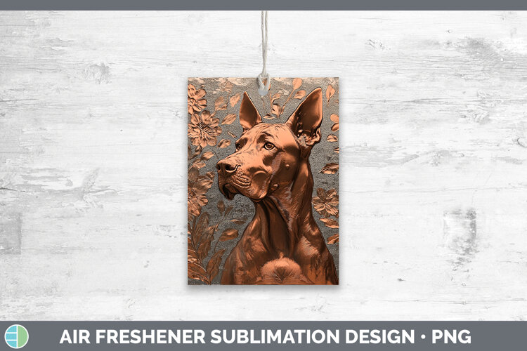 GorgeousDogs 01 Copper Relief Air Freshener design.