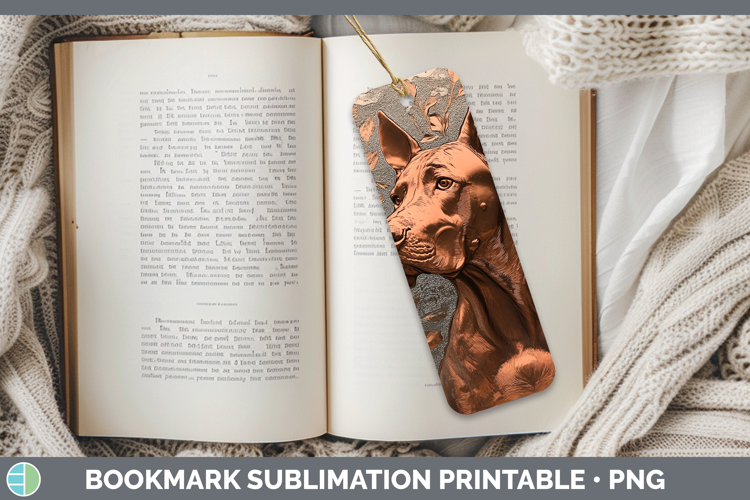 Dogs 01 Copper Relief Great Dane Bookmark Sublimation Printa