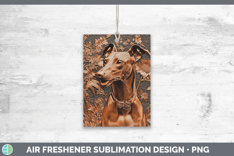GorgeousDogs 01 Copper Relief Air Freshener design.