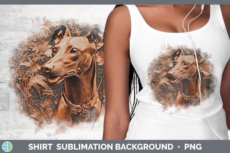 Dogs 01 Copper Relief Greyhound Shirt Sublimation Sublimatio