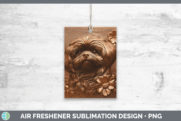 GorgeousDogs 01 Copper Relief Air Freshener design.