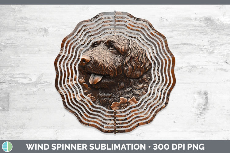 Dogs 01 Copper Relief Old English Sheepdog Wind Spinner Subl